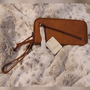 Free People Leather Clutch Wallet
